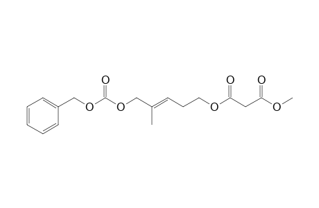 Benzyl 2'-methyl-5'-(3''-methoxy-3''-oxopropionyloxy)pent-2'-enyl carbonate