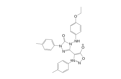 3-(4-Methylphenyl)-4-[4-(4-ethoxyphenylamino)-1-(4-methylphenyl)-5-oxo-4,5-dihydro-1H-1,2,4-triazol-3-yl]sydnon