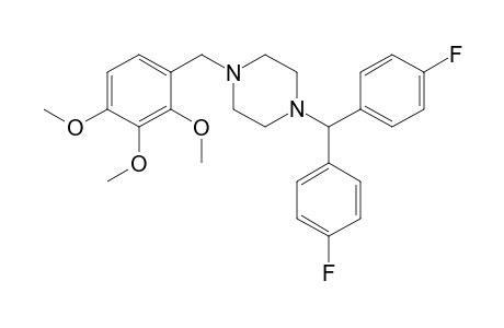 1-[Bis(4-fluorophenyl)methyl]-4-(2,3,4-trimethoxybenzyl)piperazine