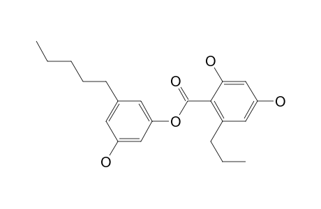 3'-Hydroxy-5'-pentylphenyl 2,4-dihydroxy-6-propylbenzoate