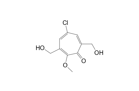 5-Chloro-3,7-bis(hydroxymethyl)-2-methoxycyclohepta-2,4,6-trien-1-one