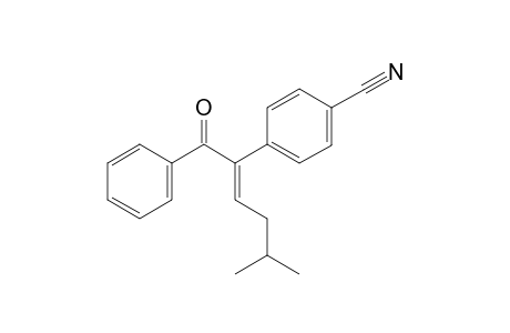 (E)-4-(5-methyl-1-oxo-1-phenylhex-2-en-2-yl)benzonitrile