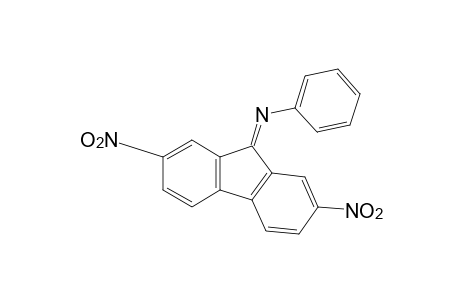 N-(2,7-dinitro-9-fluorenylidene)aniline