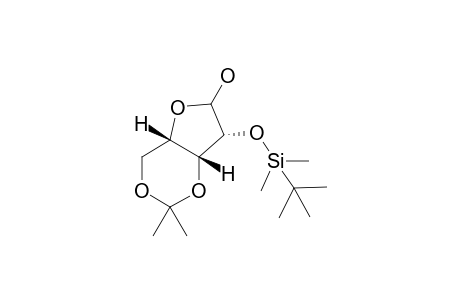 (4aS,7R,7aR)-7-((tert-butyldimethylsilyl)oxy)-2,2-dimethyltetrahydro-4H-furo[3,2-d][1,3]dioxin-6-ol