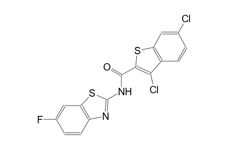 3,6-dichloro-N-(6-fluoro-1,3-benzothiazol-2-yl)-1-benzothiophene-2-carboxamide