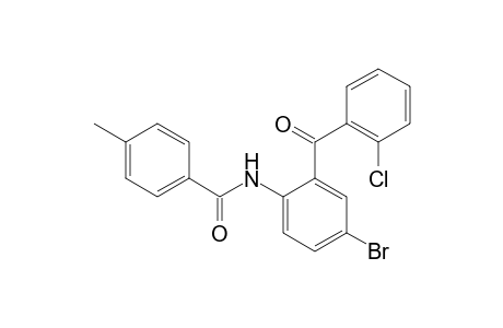 N-[4-bromanyl-2-(2-chlorophenyl)carbonyl-phenyl]-4-methyl-benzamide
