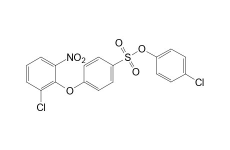 p-(2-chloro-6-nitrophenoxy)benzenesulfonic acid, p-chlorophenyl ester