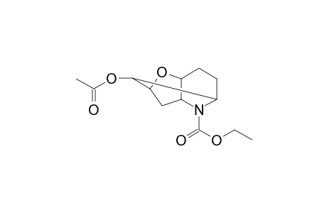 2,5-Methanofuro[3,2-b]pyridine-4(2H)-carboxylic acid, 8-(acetyloxy)hexahydro-, ethyl ester, (2.alpha.,3a.beta.,5.alpha.,7a.beta.,8R*)-
