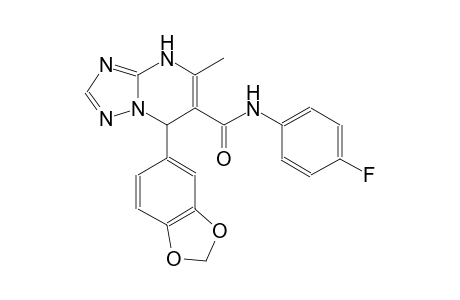 7-(1,3-benzodioxol-5-yl)-N-(4-fluorophenyl)-5-methyl-4,7-dihydro[1,2,4]triazolo[1,5-a]pyrimidine-6-carboxamide