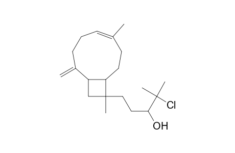 Bicyclo[7.2.0]undec-5-ene-10-propanol, .alpha.-(1-chloro-1-methylethyl)-6,10-dimethyl-2-methylene-