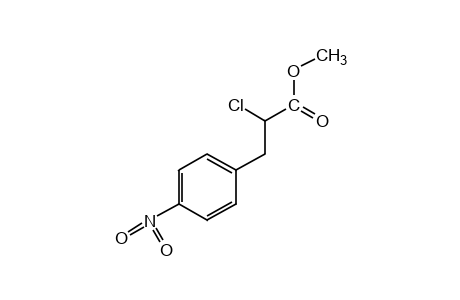 alpha-chloro-p-nitrohydrocinnamic acid, methyl ester