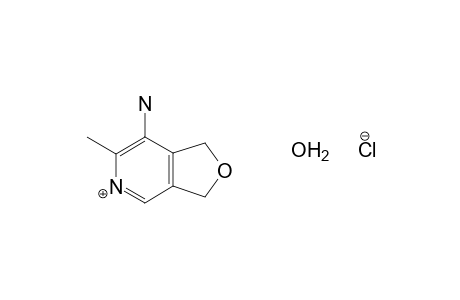 7-amino-1,3-dihydro-6-methylfuro[3,4-c]pyridine, monohydrochloride, monohydrate