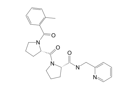 (S)-1-((2-Methylbenzoyl)-L-prolyl)-N-(pyridin-2-ylmethyl)pyrrolidine-2-carboxamide