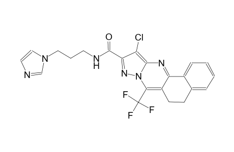 11-chloro-N-[3-(1H-imidazol-1-yl)propyl]-7-(trifluoromethyl)-5,6-dihydrobenzo[h]pyrazolo[5,1-b]quinazoline-10-carboxamide