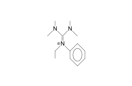 1,1,3,3-Tetramethyl-2-ethyl-2-phenyl-guanidinium cation