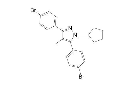 3,5-bis(4-bromophenyl)-1-cyclopentyl-4-methyl-1H-pyrazole