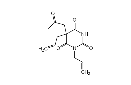 5-acetonyl-1,5-diallylbarbituric acid