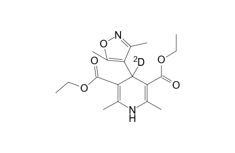4-Deuterio-4-(3,5-dimethyl-4-isoxazolyl)-2,6-dimethyl-1H-pyridine-3,5-dicarboxylic acid diethyl ester