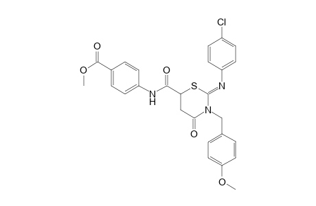 methyl 4-({[(2Z)-2-[(4-chlorophenyl)imino]-3-(4-methoxybenzyl)-4-oxotetrahydro-2H-1,3-thiazin-6-yl]carbonyl}amino)benzoate