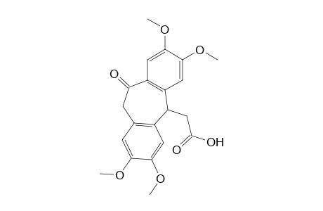 2-[2,3,7,8-Tetramethoxy-10(11H)-oxo-5H-dibenzo[a,d]cyclohepten-5-yl]acetic acid