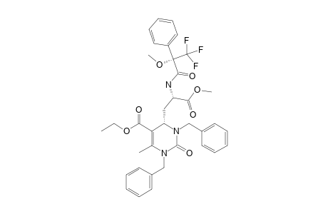 #-(4S)-31-(S)-Mosher-amide;(4S,2'S,2''S)-1,3-di-N-benzyl-4-[2'-methoxycarbonyl-2'-(3'',3'',3''-trifluoro-2''-methoxy-2''-phenyl-propionylamino)-ethyl]-6-methyl-2-oxo