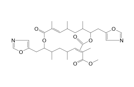 (5E)-7-Methoxy-2,4,6-trimethyl-1-(1,3-oxazol-5-ylmethyl)-7-oxo-5-heptenyl (2E)-7-(acetyloxy)-2,4,6-trimethyl-8-(1,3-oxazol-5-yl)-2-octenoate