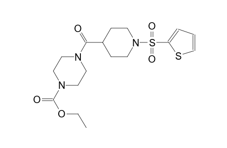 ethyl 4-{[1-(2-thienylsulfonyl)-4-piperidinyl]carbonyl}-1-piperazinecarboxylate