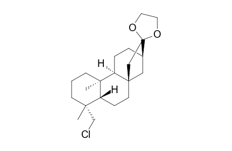 ent-19-Chloro-16,16-ethylenedioxy-17-norkauran