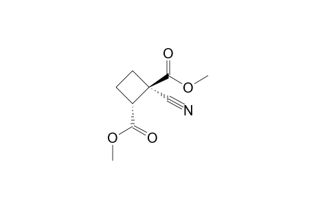 trans dimethyl 1-cyanocyclobutane-1,2-dicarboxylate