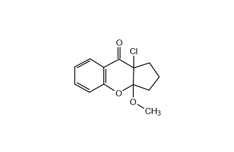 9a-chloro-3a-methoxy-2,3,3a,9a-tetrahydrocyclopenta[b][1]benzopyran-9-(1H)-one