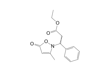 Ethyl 3-(5-oxo-3-methyl-2,5-dihydroisoxazol-2-yl)-3-phenylpropenoate