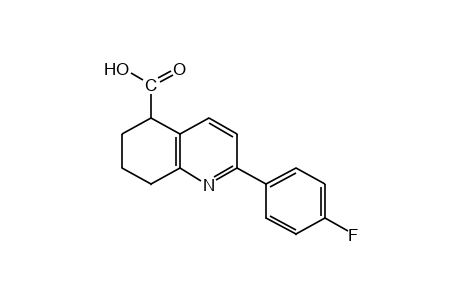 2-(p-fluorophenyl)-5,6,7,8-tetrahydro-5-quinolinecarboxylic acid