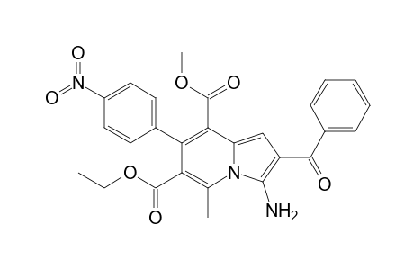 3-AMINO-2-BENZOYL-5-METHYL-7-(4-NITROPHENYL)-INDOLIZINE-6,8-DICARBOXYLIC-ACID-6-ETHYL-8-METHYLESTER