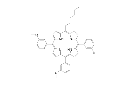 5-Hexyl-10,15,20-tris(3-methoxyphenyl)porphyrin