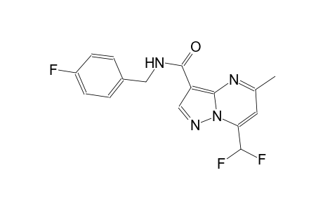7-(difluoromethyl)-N-(4-fluorobenzyl)-5-methylpyrazolo[1,5-a]pyrimidine-3-carboxamide