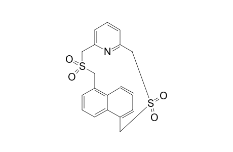 1,5-(Methanothiomethano[2,6]pyridinomethanothiomethano)naphthalene, 10,10,19,19-tetraoxide