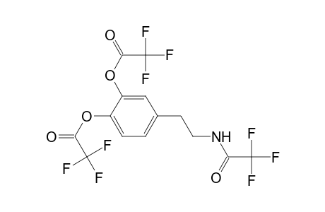 1,2-Di(trifluoro-acetoxy)-4-[2-(trifluoroacetylamino)-ethyl]-benzene