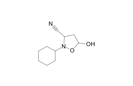 2-Cyclohexyl-5-hydroxy-isoxazolidine-3-carbonitrile