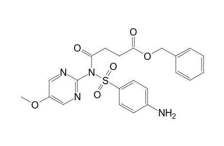 N-(5-methoxy-2-pyrimidinyl)-N-sulfanilylsuccinamic acid, benzyl ester