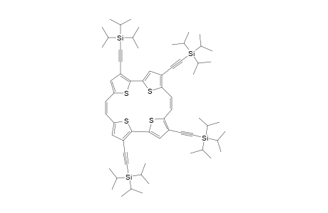 2,7,12,17-tetrakis[(Triisopropylsilyl)ethynyl]-1,4 : 5,8 : 15, 18-tetrasulfido[20]annulene