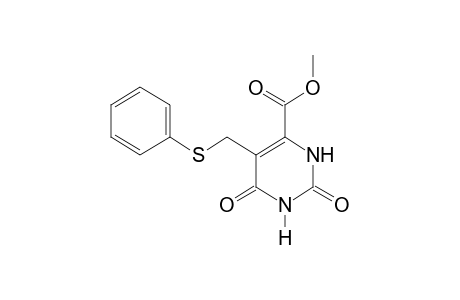 2,6-dioxo-5-[(phenylthio)methyl]-1,2,3,6-tetrahydro-4-pyrimidinecarboxylic acid, methyl ester
