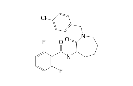 N-[1-(4-Chlorobenzyl)-2-oxoazepan-3-yl]-2,6-difluorobenzamide