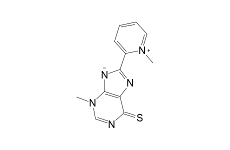 1-methyl-2-(3-methyl-6-thioxo-9H-purin-8(3H)-yl)pyridinium hydroxide, inner salt