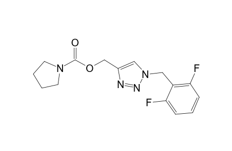 [1-(2,6-Difluorobenzyl)-1,2,3-triazol-4-yl]methyl pyrrolidine-1-carboxylate