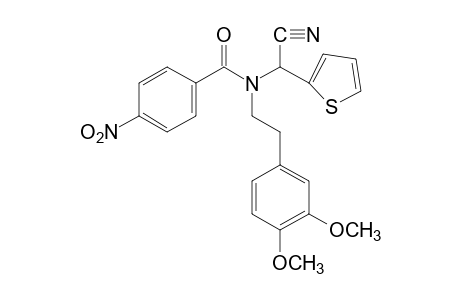 N-(a-cyano-2-thenyl)-N-(3,4-dimethoxyphenethyl)-p-nitrobenzamide