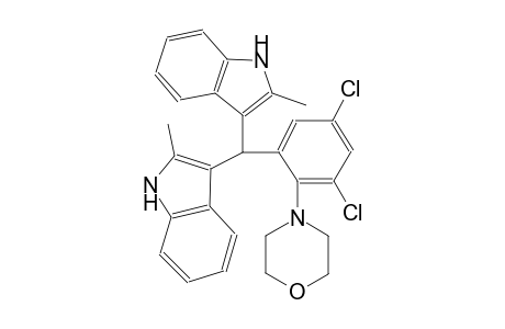 3-[[3,5-dichloro-2-(4-morpholinyl)phenyl](2-methyl-1H-indol-3-yl)methyl]-2-methyl-1H-indole