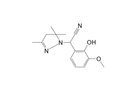 (2-Hydroxy-3-methoxy-phenyl)-(3,5,5-trimethyl-4,5-dihydro-pyrazol-1-yl)-acetonitrile