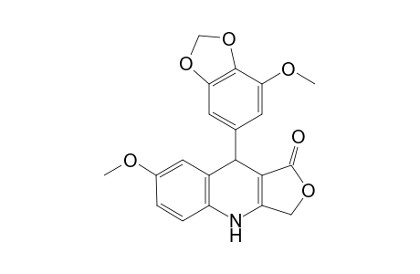 7-Methoxy-9-(7-methoxy-1,3-benzodioxol-5-yl)-4,9-dihydrofuro[3,4-b]quinolin-1(3H)-one