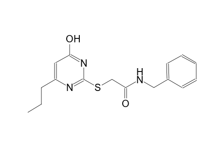 acetamide, 2-[(4-hydroxy-6-propyl-2-pyrimidinyl)thio]-N-(phenylmethyl)-