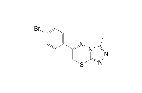 6-(p-bromophenyl)-3-methyl-7H-s-triazolo[3,4-b][1,3,4]thiadiazine